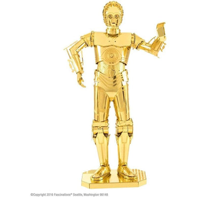 Metal Earth C-3PO Gold - Mega Games Penrith