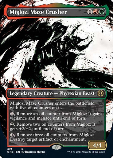 Migloz, Maze Crusher (borderless ichor) (showcase)