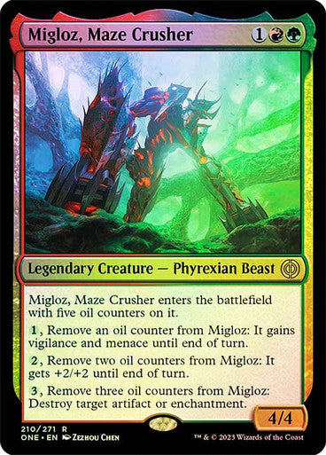 Migloz, Maze Crusher (foil) #210 M R [ONE]