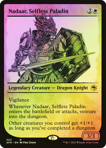 Nadaar, Selfless Paladin (Showcase) (Foil) #303 W R [AFR]