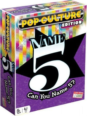 Name 5 Pop Culture Edition - Mega Games Penrith