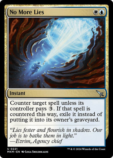 No More Lies #0221 M U [MKM]