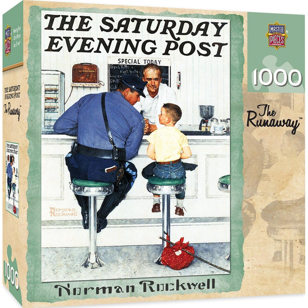 Masterpieces The Saturday Evening Post, Norman Rockwell - The Runaway 1000pc Jigsaw Puzzle - Mega Games Penrith