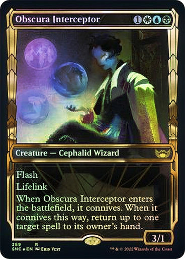 Obscura Interceptor (Showcase) (Gilded Foil) (Foil)