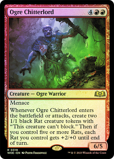 Ogre Chitterlord (foil) #0319 [WOE]