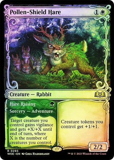 Pollen-Shield Hare (showcase foil) #0293 [WOE]