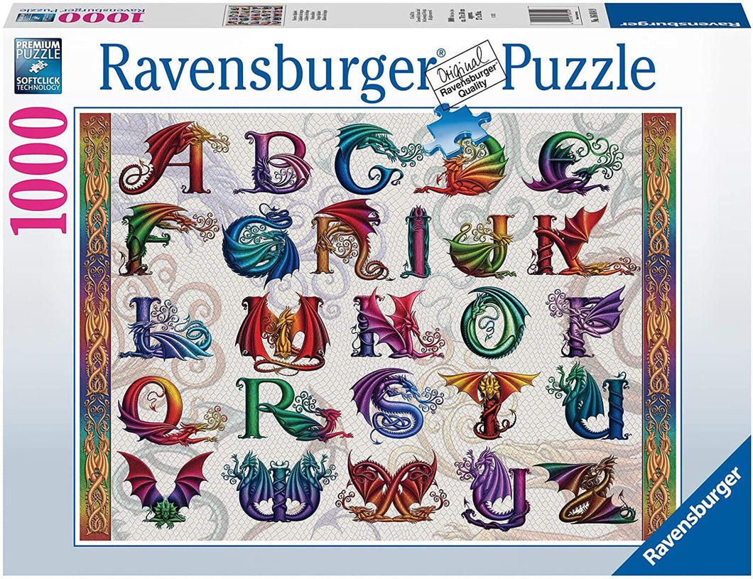 Dragon Alphabet - 1000pc Jigsaw Puzzle - RB168149