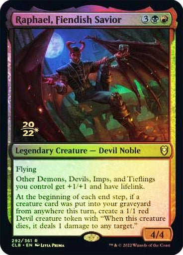 Raphael, Fiendish Savior (Prerelease) (Foil)
