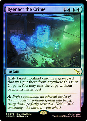 Reenact the Crime (Foil) #0070 Bu R [MKM]