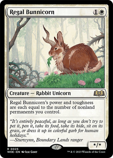 Regal Bunnicorn #0025 W R [WOE]