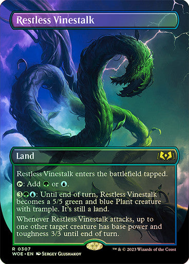 Restless Vinestalk (borderless foil) #0307 [WOE]