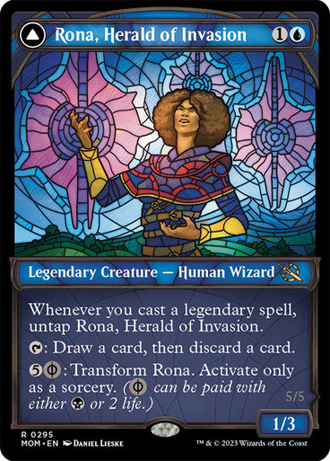 Rona, Herald of Invasion // Rona, Tolarian Obliterator (showcase) #0295 Bu R [MOM]