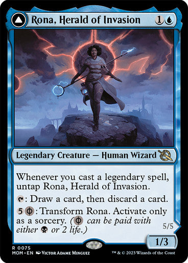 Rona, Herald of Invasion // Rona, Tolarian Obliterator #0075 [MOM]