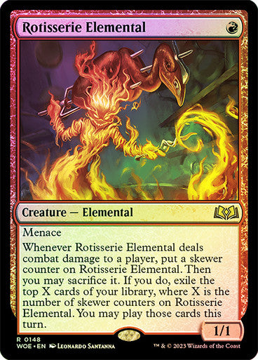 Rotisserie Elemental (foil) #0148 [WOE]