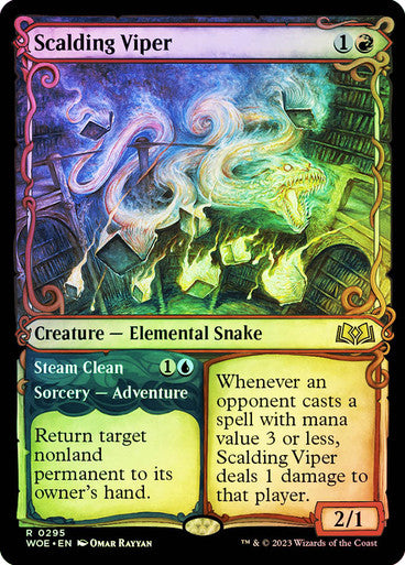Scalding Viper (showcase foil) #0295 [WOE]