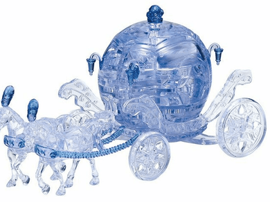Crystal Puzzle 3D Royal Carriage Blue - Mega Games Penrith