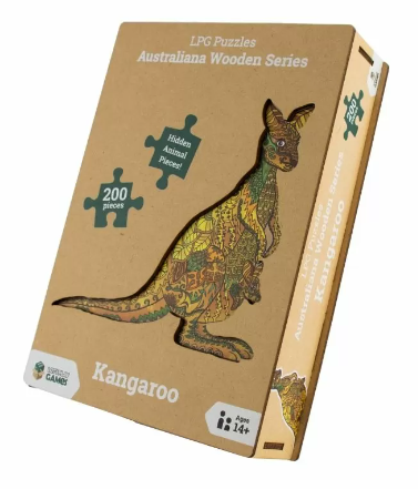 Australiana Wooden Series Jigsaw Puzzles - Kangaroo 200pc