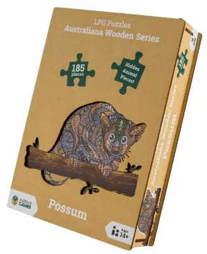 Australiana Wooden Series Jigsaw Puzzle - Possum 185pcs