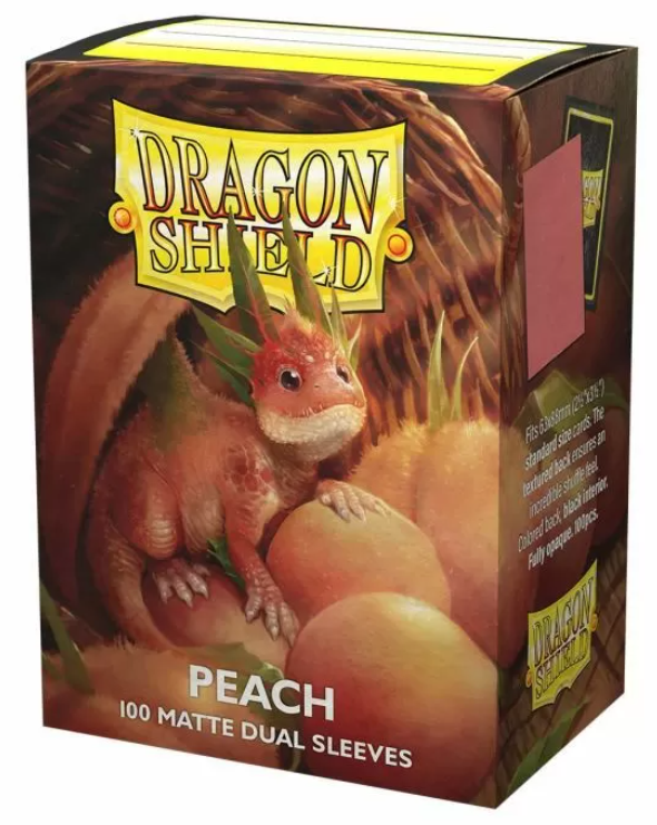Peach (Piip) - Dual Matte Sleeves - Standard Size Box 100 - Dragon Shield