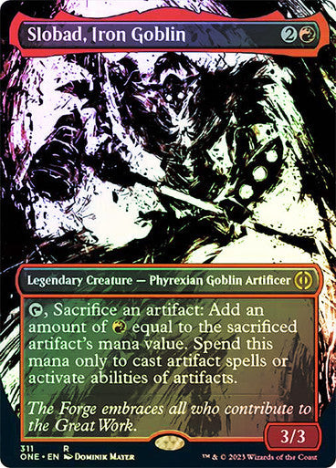 Slobad, Iron Goblin (borderless ichor) (foil)
