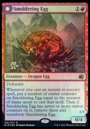 Smoldering Egg // Ashmouth Dragon(Prerelease) (Foil) - Mega Games Penrith