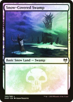 Snow-Covered Swamp (#280)  (Foil) - Mega Games Penrith