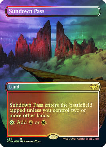 Sundown Pass (Borderless) (Foil) #285 [VOW]