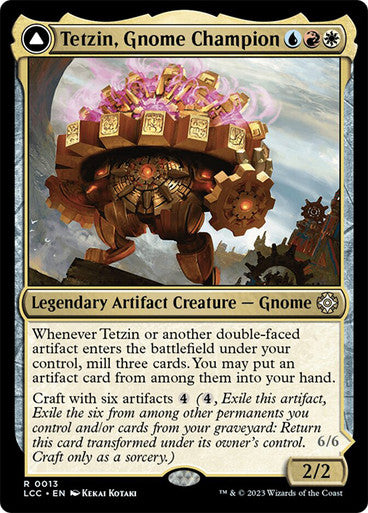 Tetzin, Gnome Champion // The Golden-Gear Colossus #0013 [LCI] [LCC]