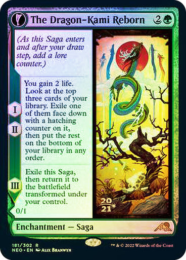 The Dragon-Kami Reborn // Dragon-Kami's Egg (Prerelease) (Foil)