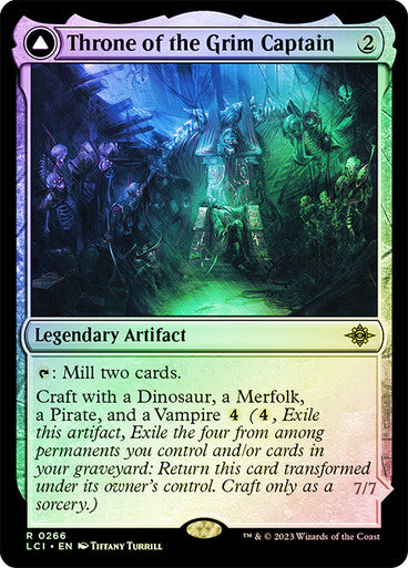 Throne of the Grim Captain // The Grim Captain (Foil) #0266 [LCI]