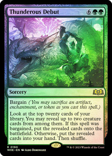 Thunderous Debut (foil) #0190 [WOE]