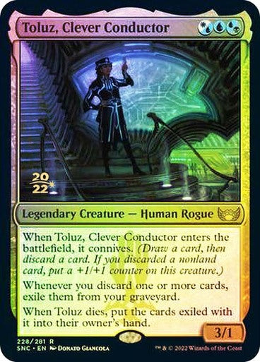 Toluz, Clever Conductor (Prerelease) (Foil) #228 M R [SNC]