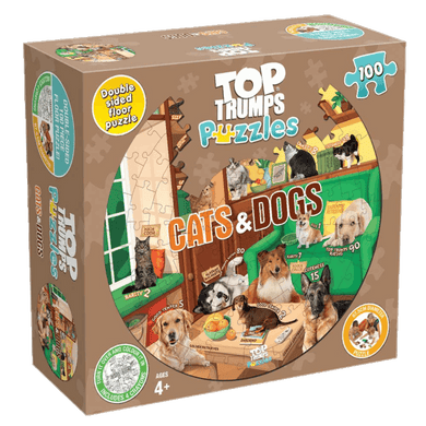 Top Trumps Cats & Dogs 100 XL Pc Floor Puzzle - Mega Games Penrith