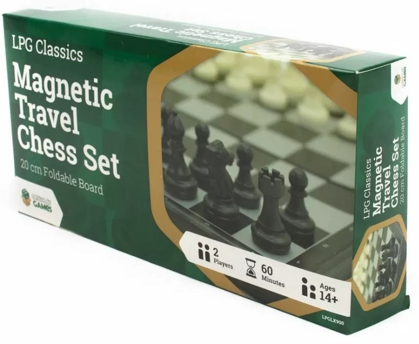 LPG Travel Chess Set - 20cm Plastic Magnetic Foldable.