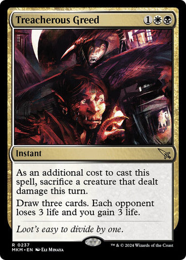 Treacherous Greed #0237 M R [MKM]
