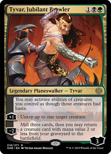 Tyvar, Jubilant Brawler #218 M R [ONE]