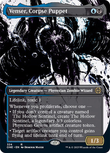 Venser, Corpse Puppet (borderless ichor) (showcase)