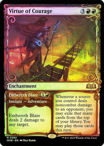 Virtue of Courage (showcase foil) #0282 [WOE]