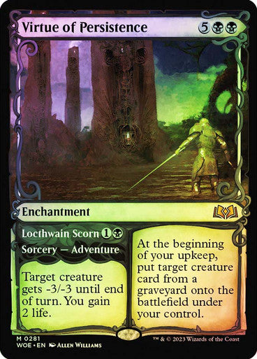 Virtue of Persistence (showcase foil) #0281 [WOE]