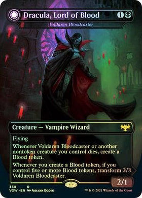Dracula, Lord of Blood // Dracula, Lord of Bats (Voldaren Bloodcaster // Bloodbat Summone) (Foil) - Mega Games Penrith