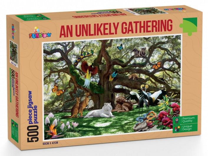 Funbox An Unlikely Gathering 500pc Jigsaw Puzzle - Mega Games Penrith