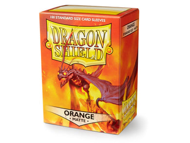 Sleeves - Dragon Shield - Box 100 - Orange MATTE - Mega Games Penrith