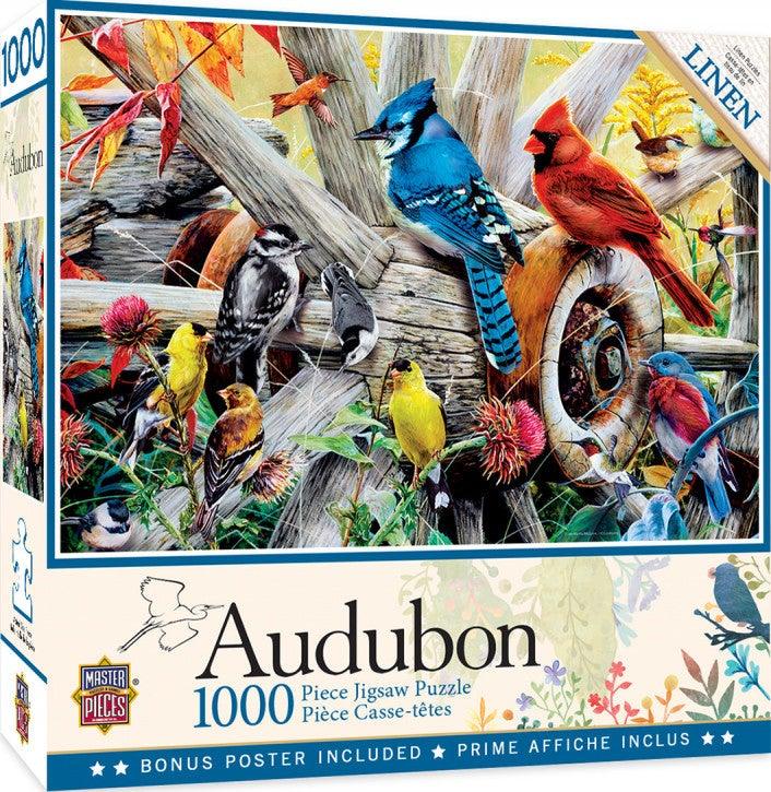 Masterpieces Audubon 1000pc Jigsaw puzzle - Backyard Birds - Mega Games Penrith