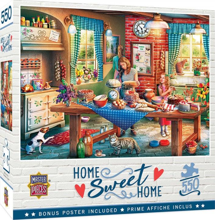 Masterpieces Home Sweet Home Baking Bread 550pc Jigsaw Puzzle - Mega Games Penrith