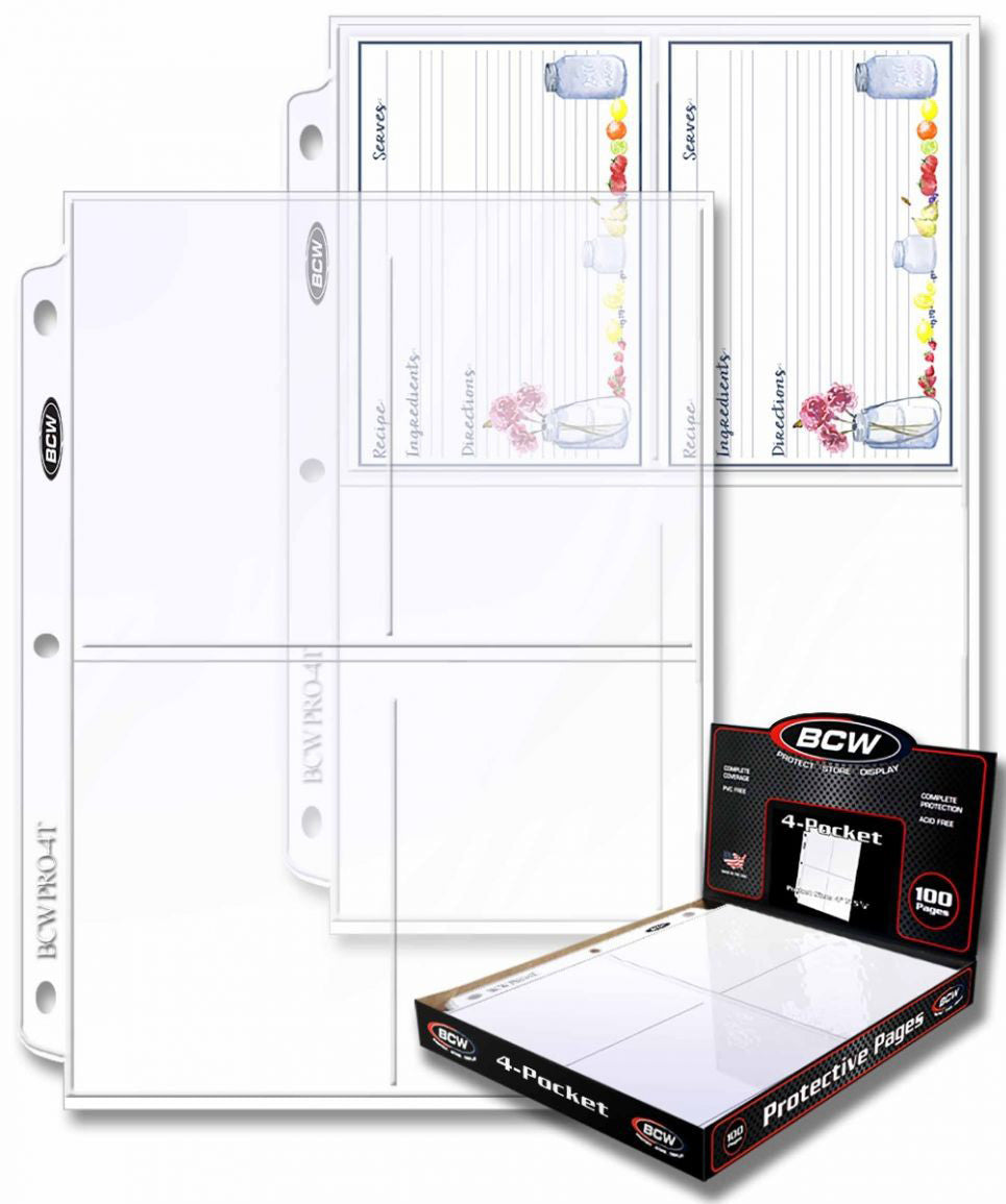 4 Pocket Protective Pages - BCW