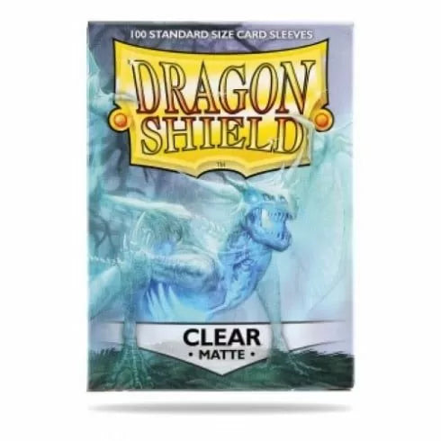 Clear - Matte Sleeves - Standard Size Box 100 - Dragon Shield