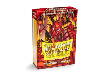 Sleeves - Dragon Shield Japanese -Box 60 - Crimson Matte - Mega Games Penrith
