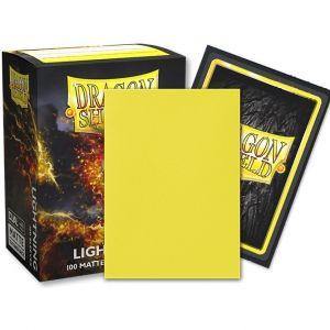 Dragon Shield Dual Matte Lightning Yellow Ailia Std Size Sleeves 100ct - Mega Games Penrith