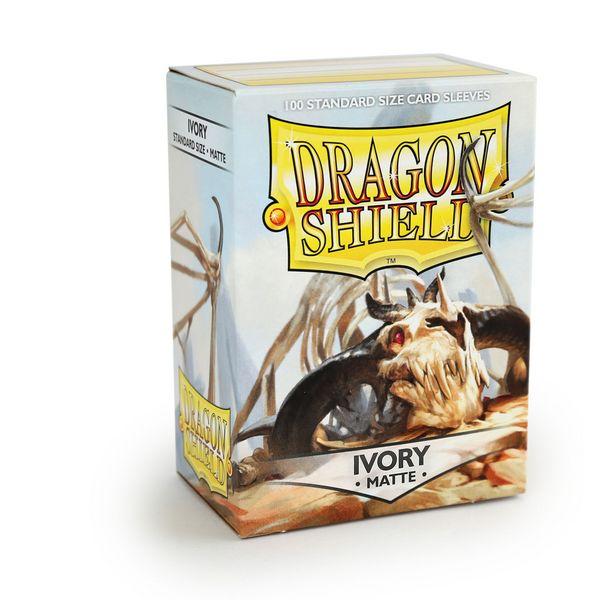 Sleeves - Dragon Shield - Box 100 - Ivory MATTE - Mega Games Penrith