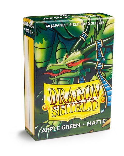 Sleeves - Dragon Shield Japanese- Box 60 - Apple Green MATTE - Mega Games Penrith